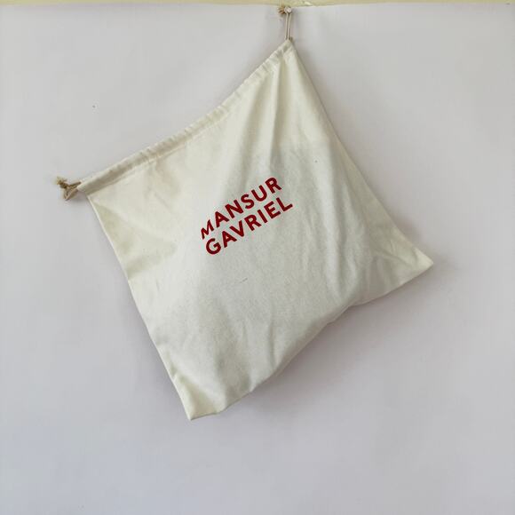 Mansur Gavriel Leather Round Handle Bag Black - Picture 7 of 8